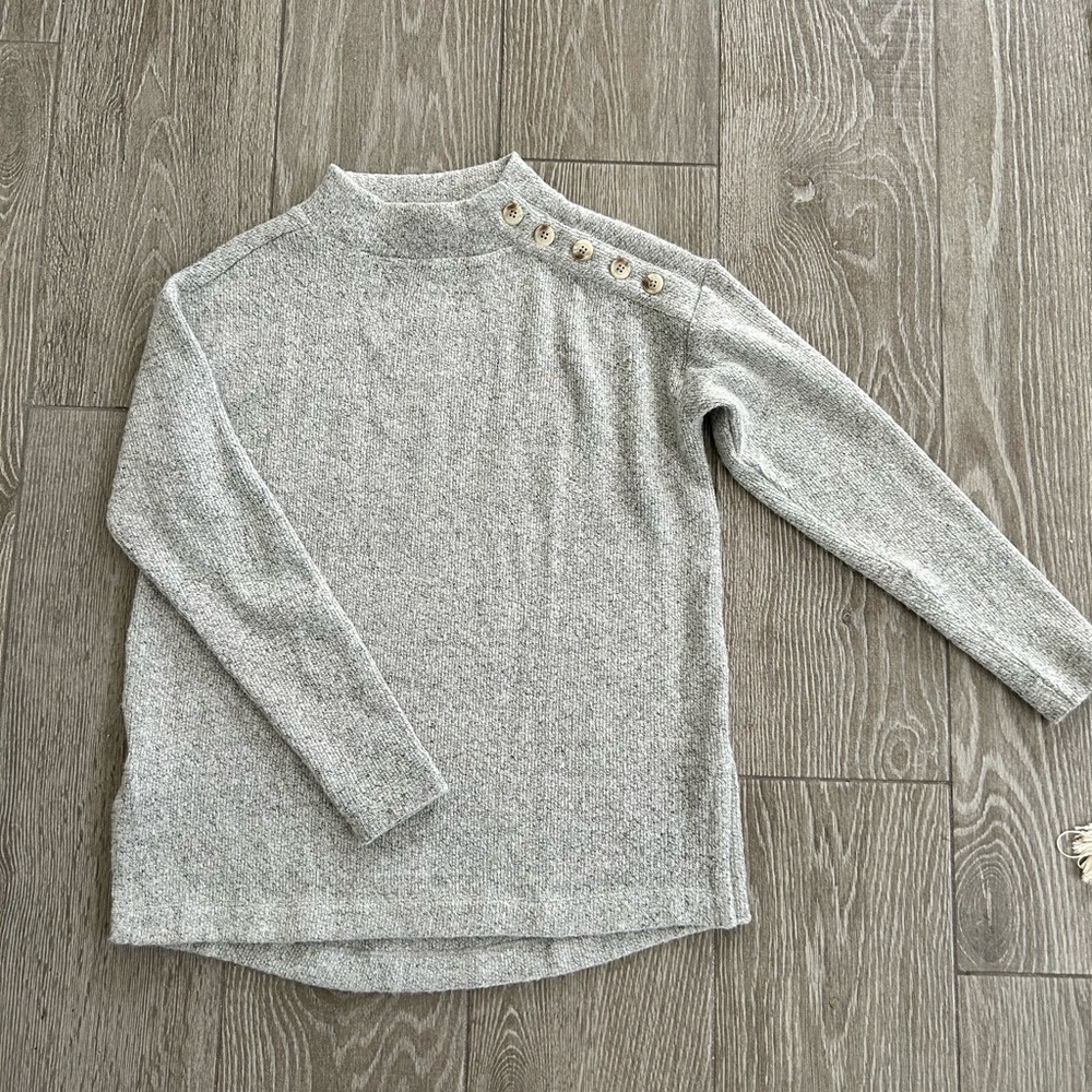 LOFT mock-neck tunic sweater